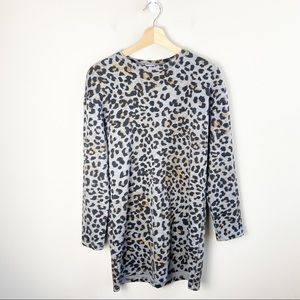 Zara Gray Cheetah Dress